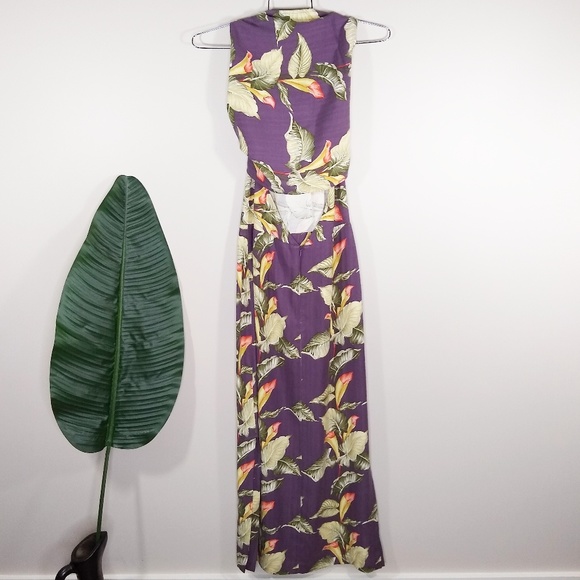 Tommy Bahama Dresses & Skirts - Tommy Bahama Silk Tropical Tie Wrap Maxi Dress